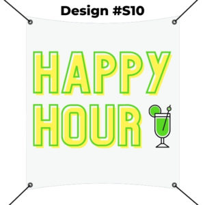 Square Banner Template - Happy Hour