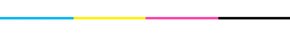 shows a CMYK color bar